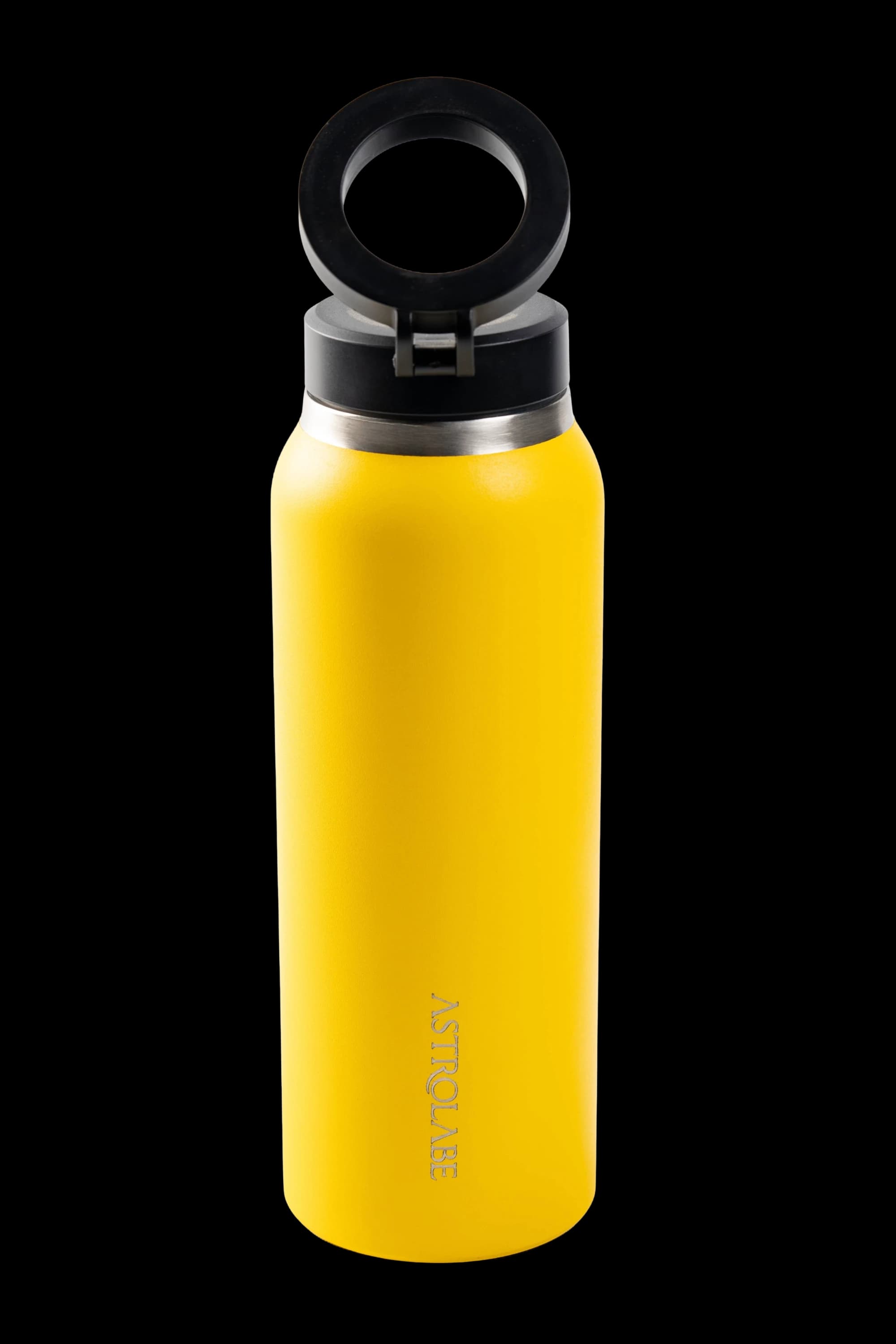 Stainless Steel Vacuum Water Bottle With MagSafe Magnetic Phone Holder - 710 ml - Yellow
